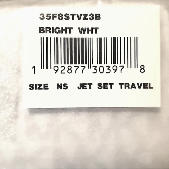 Brand New Michael Kors Bright White Jet Set Travel 3/4 Jip Wallet - Picture 7 of 7